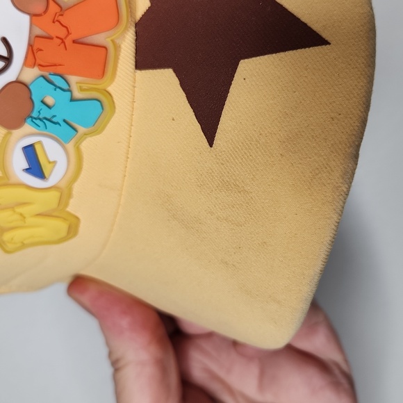 NWOT 🧢 mustard applique Work baseball cap. Sold As Is - Picture 3 of 4